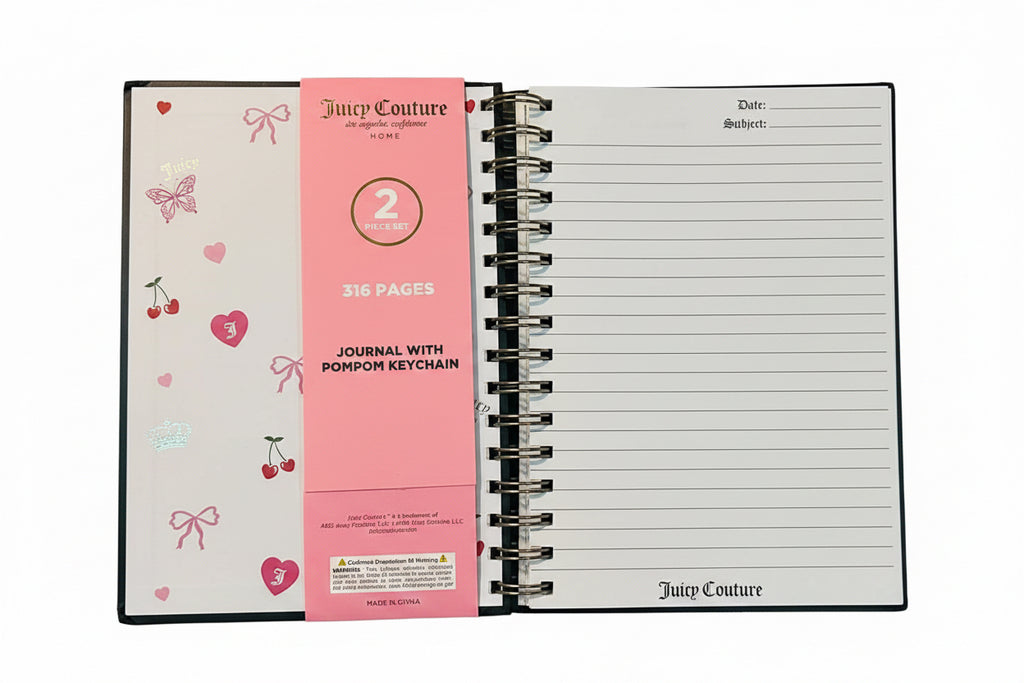 Set de Diario + Llavero Juicy Couture.
