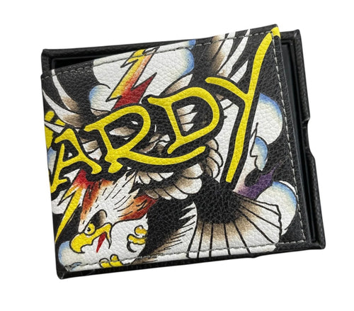 Cartera Billetera Ed Hardy Original Tipo Bifold Diseño Águila (sin Valet).