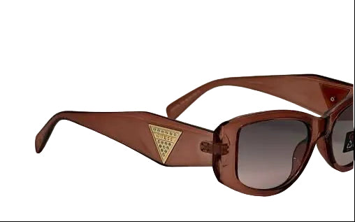 Lentes De Sol Guess Originales Cafe/Rosdo Degradado Para Mujer.