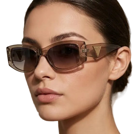 Lentes De Sol Guess Originales Cafe/Rosdo Degradado Para Mujer.