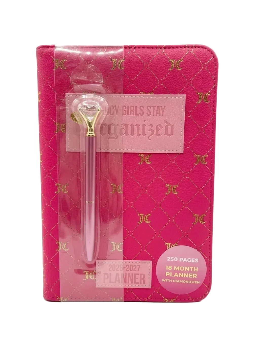 Agenda Planificador 18 Meses Juicy Couture 2026-2027 + Pluma Diamante