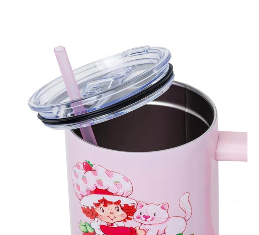 Termo Vaso Acero Inoxidable Rosita Fresita Strawberry Shortcake 40oz Con Asa