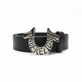 Cinturón True Religion Original Modelo Shoup Logo Buckle Piel Hombre.