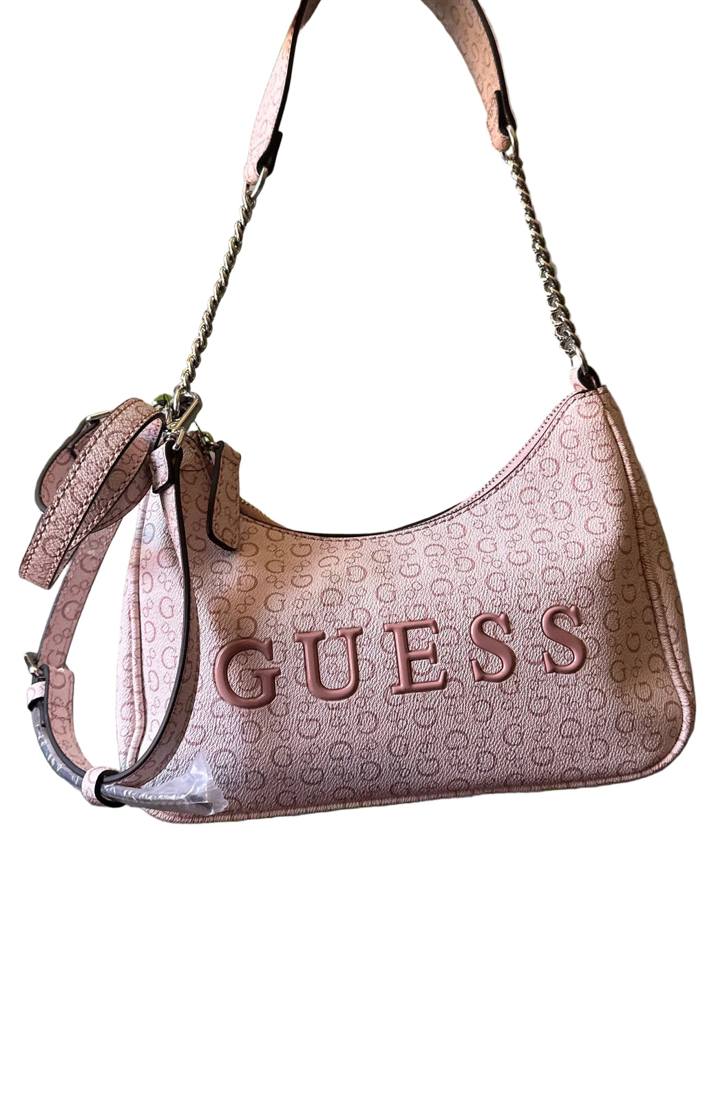 Bolso de hombro GUESS Original – Rosa Nude