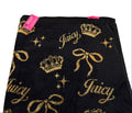 Toalla de Baño Juicy Couture Original - Negra- Dorado.
